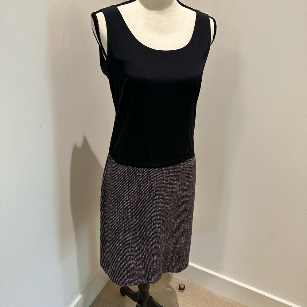 DKNY mixed material dress